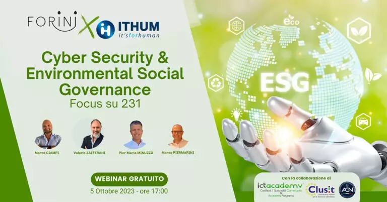 Evento CyberSecurity e ESG - grafica Zoom